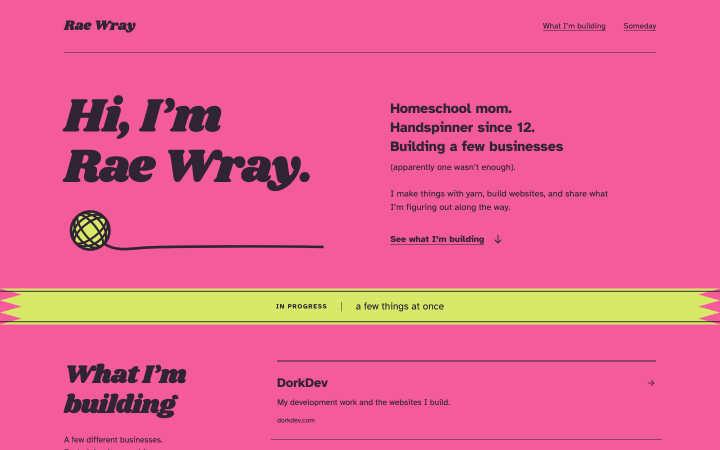 Rae Wray website preview